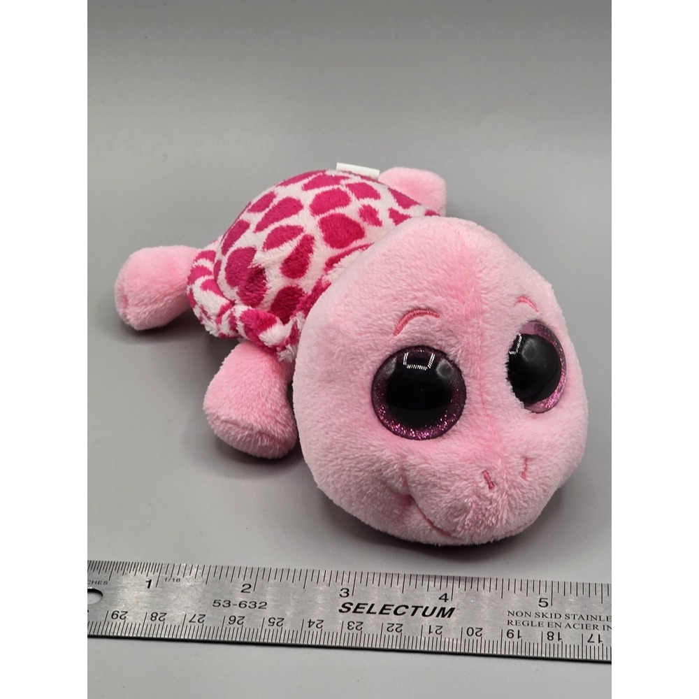 TY Beanie Boo 6" - MYRTLE the TURTLE - 2013 Retired Purple Tush Tag NM+